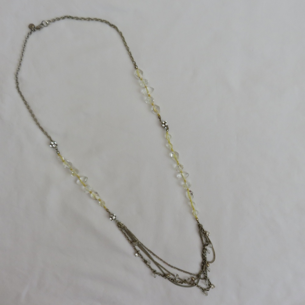 LOFT Yellow String Necklace